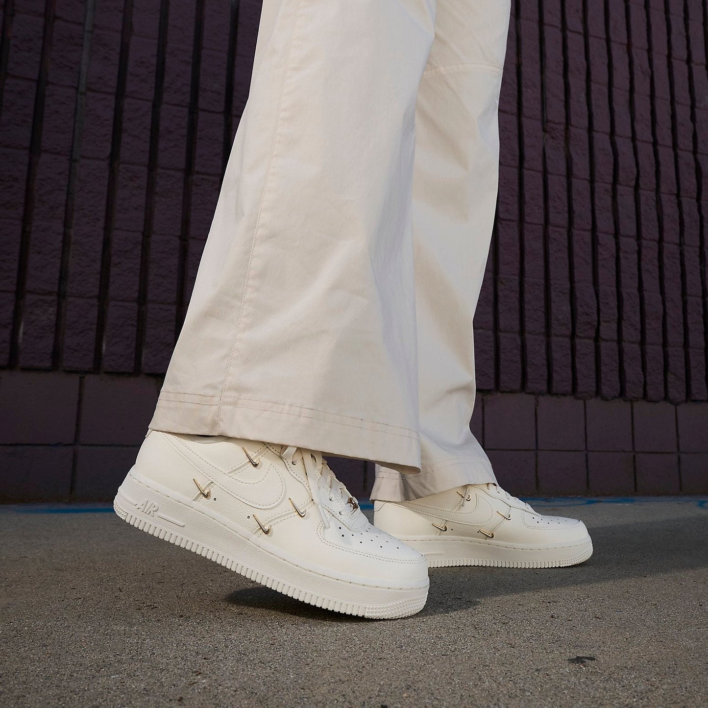 Nike Air Force 1 Low “White Mini Gold Swooshes”