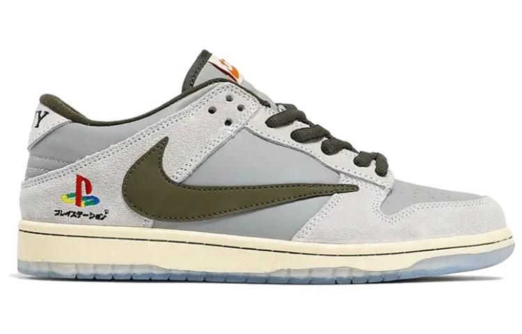 Nike x Travis Scott x PlayStation Dunk Low “Grey White”