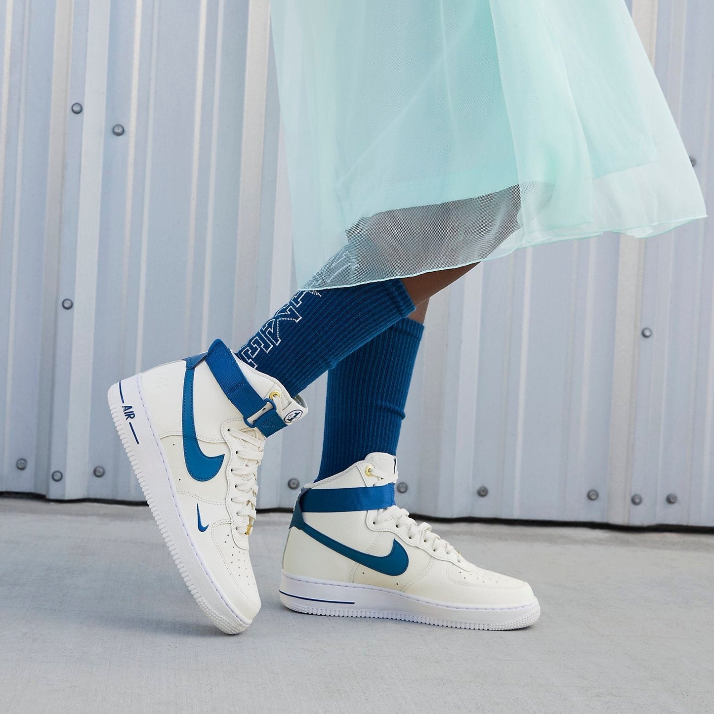 Nike Air Force 1 High SE “40th Anniversary – Sail Blue Jay”