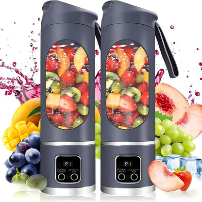Portable Blender Personal Electric USB，Compact for Smoothies Portable juicer Shakes and Smoothies Blender，Baby Food Leak Proof Design Small Blenders，Mixing，Compact、Convenient and Versatile On-The-Go - Perfect Travel, Back To School & Gym Practical Gift