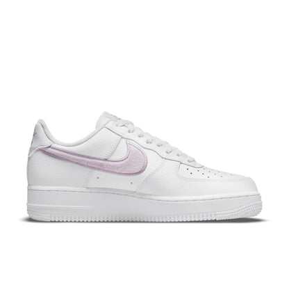 Nike Air Force 1 “07 Essential “Chenille Swoosh – White Lilac”