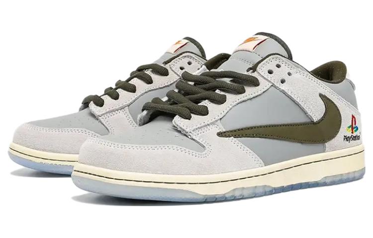 Nike x Travis Scott x PlayStation Dunk Low “Grey White”