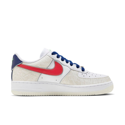 Nike Air Force 1 “07 LX “Just Do It – White University Red Snakeskin”