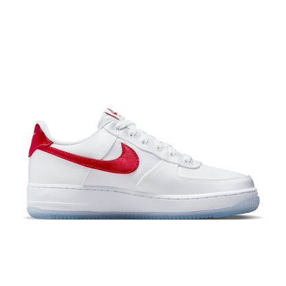 Nike Air Force 1 Low “07 “Satin White Varsity Red”