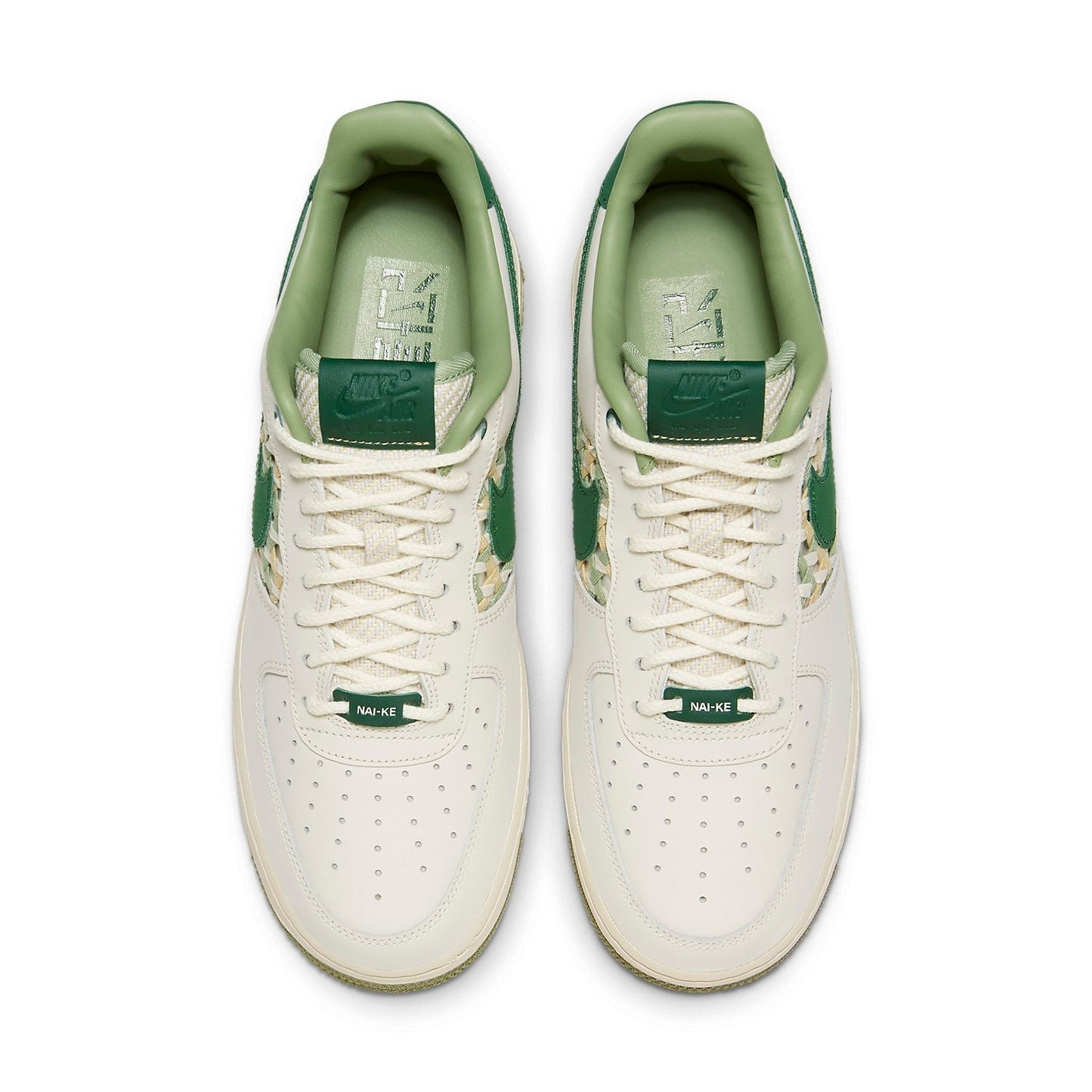 Nike Air Force 1 Low “NAI-KE Light Bone Gorge Green”