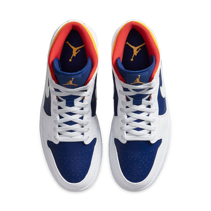 Air Jordan 1 Mid “White Deep Royal Blue”