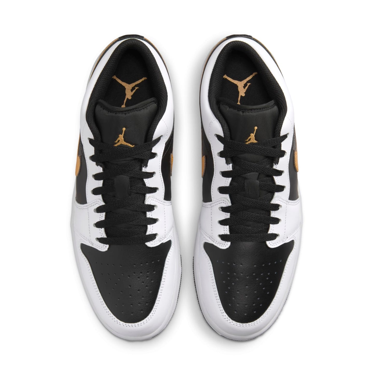 Air Jordan 1 Low “White Black Metallic Gold Swoosh”