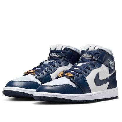 Air Jordan 1 Mid SE “Football Grey White Midnight Navy”