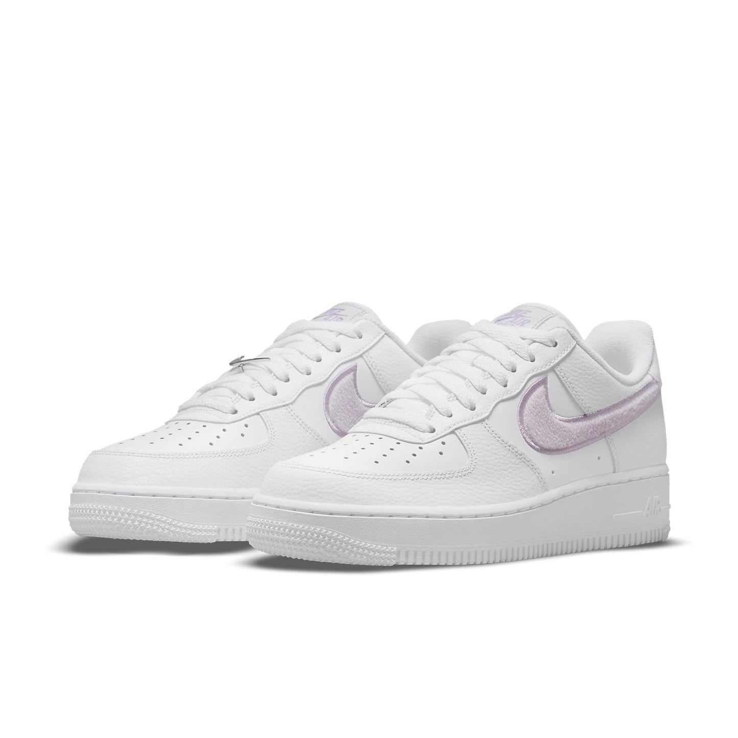 Nike Air Force 1 “07 Essential “Chenille Swoosh – White Lilac”