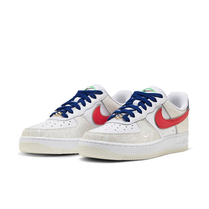 Nike Air Force 1 “07 LX “Just Do It – White University Red Snakeskin”