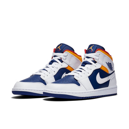 Air Jordan 1 Mid “White Deep Royal Blue”