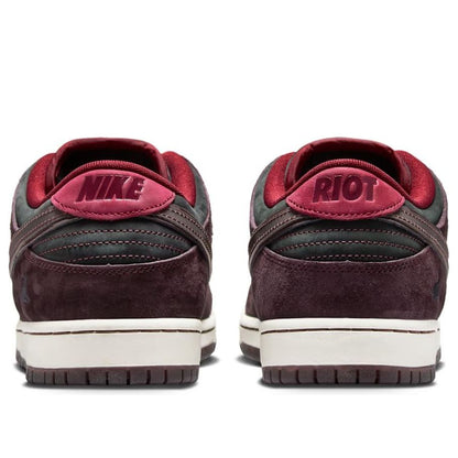 Nike x Riot Skateshop SB Dunk Low “Mahogany Dark Beetroot”