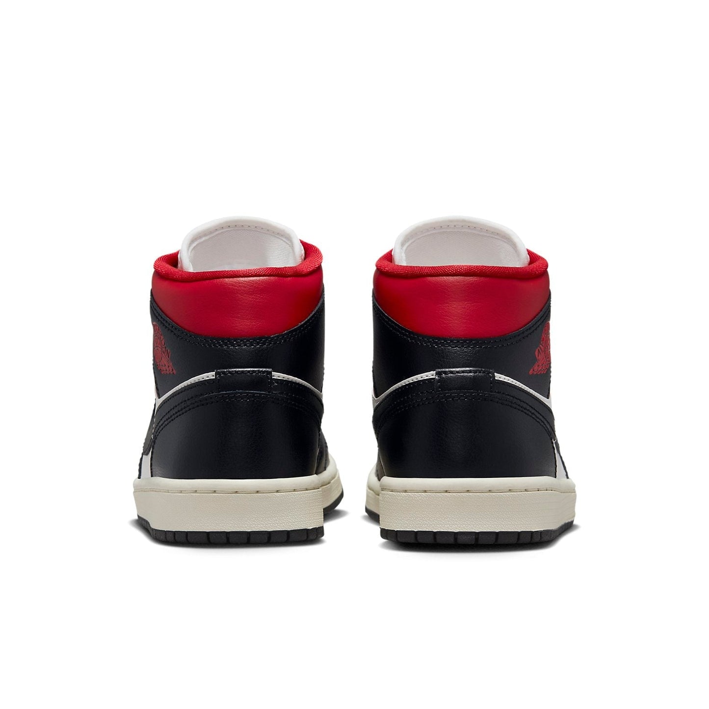 Air Jordan 1 Mid “Black Sail Gym Red”