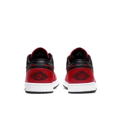 Air Jordan 1 Low “Reverse Bred Pebbled Swoosh”