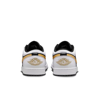 Air Jordan 1 Low “White Black Metallic Gold Swoosh”