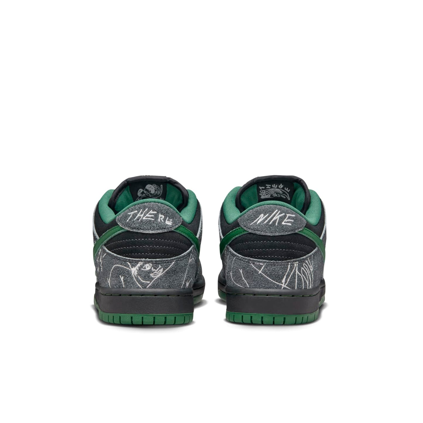 Nike x There Skateboard SB Dunk Low Pro “Anthracite Gorge Green”