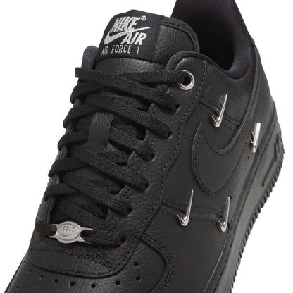 Nike Air Force 1 Low “Black Silver Mini Swoosh”