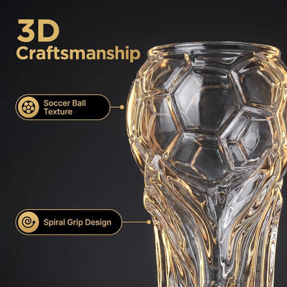 Beer Glass, 800/600ml Soccer Cup Shaped Drinking Cup for Viewing Parties, Suitable for Game Days, Parties, and Event Gatherings, Gift for Father