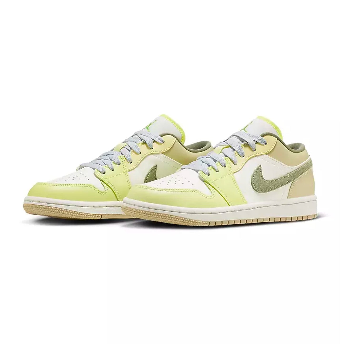 Air Jordan 1 Low “Sail Oil Green Light Lemon”