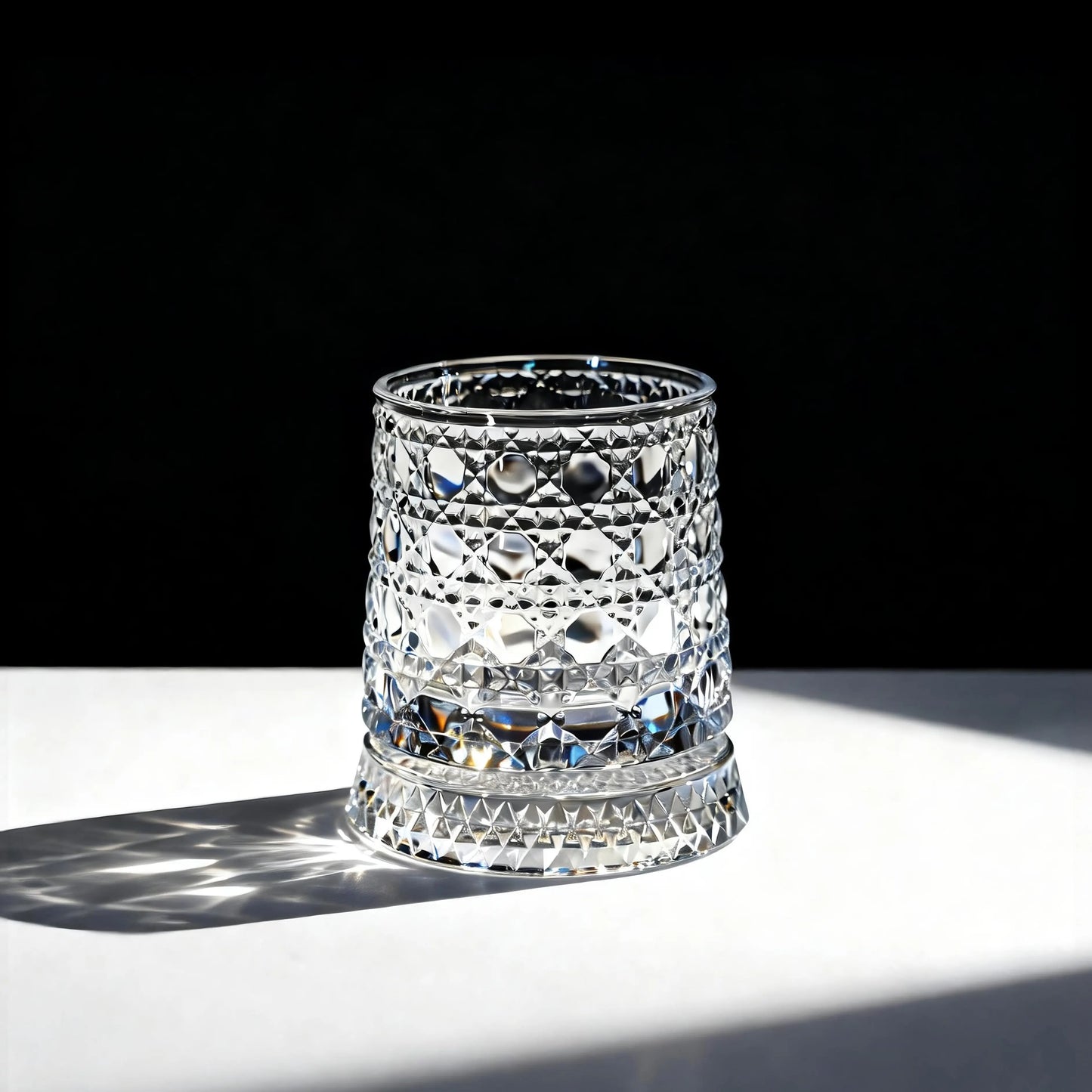 Luxury 360° Spinning Crystal Glass – Star-Cut Stress Relief Whiskey & Wine Glass, Elegant European Barware Gift，Rotating Glass Cup Spinning Glass Cup