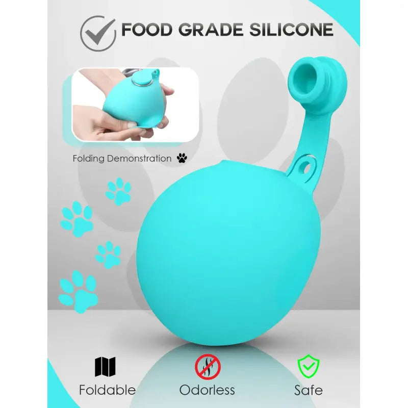 Stainless Steel Pet Water Bottle with Drinking Basin - 285ml Leak-Proof Mess-Free Travel Bottle for Dogs, Perfect for Walks & Road Trips, Mess-Free Water Bottles