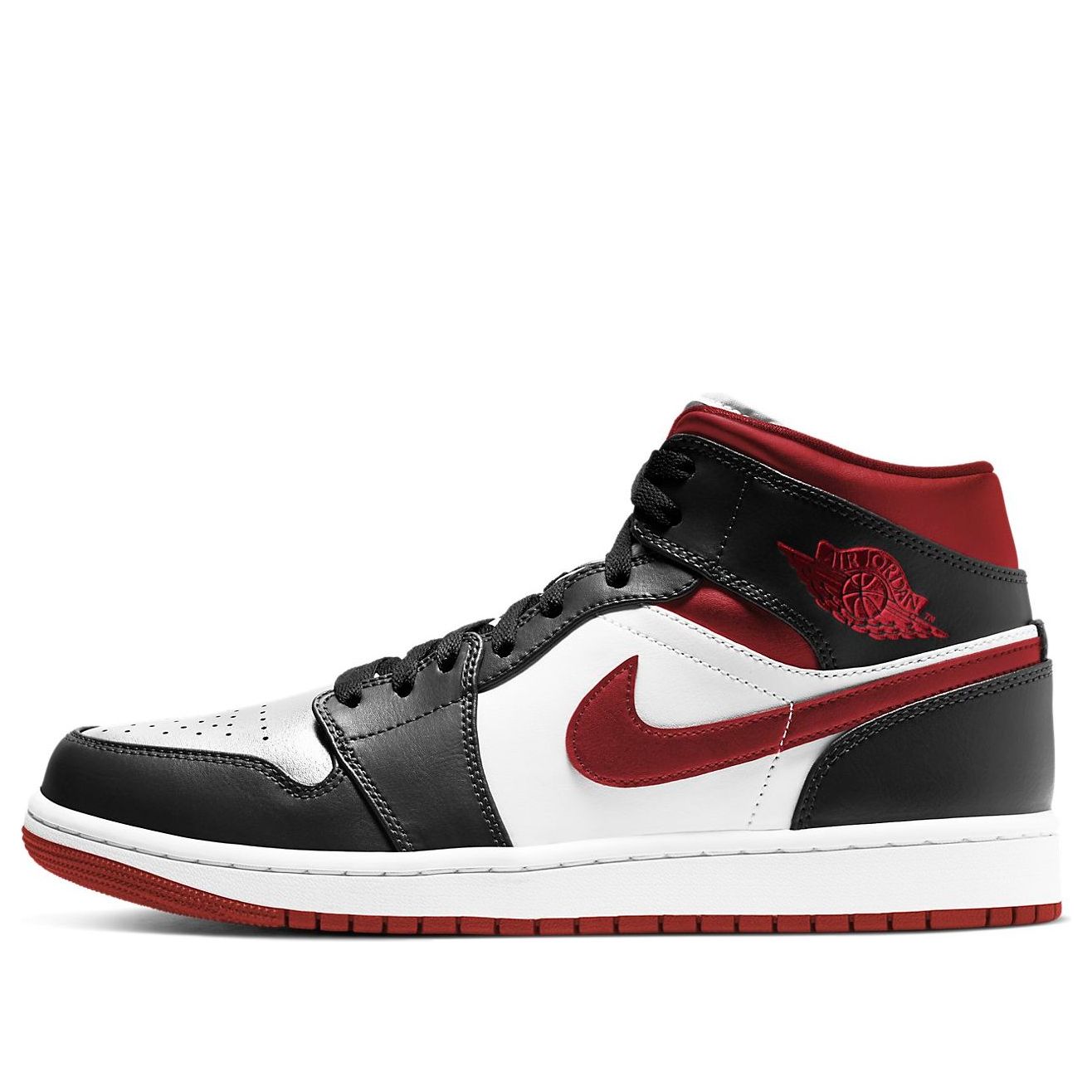 Air Jordan 1 Mid “Black White Gym Red”