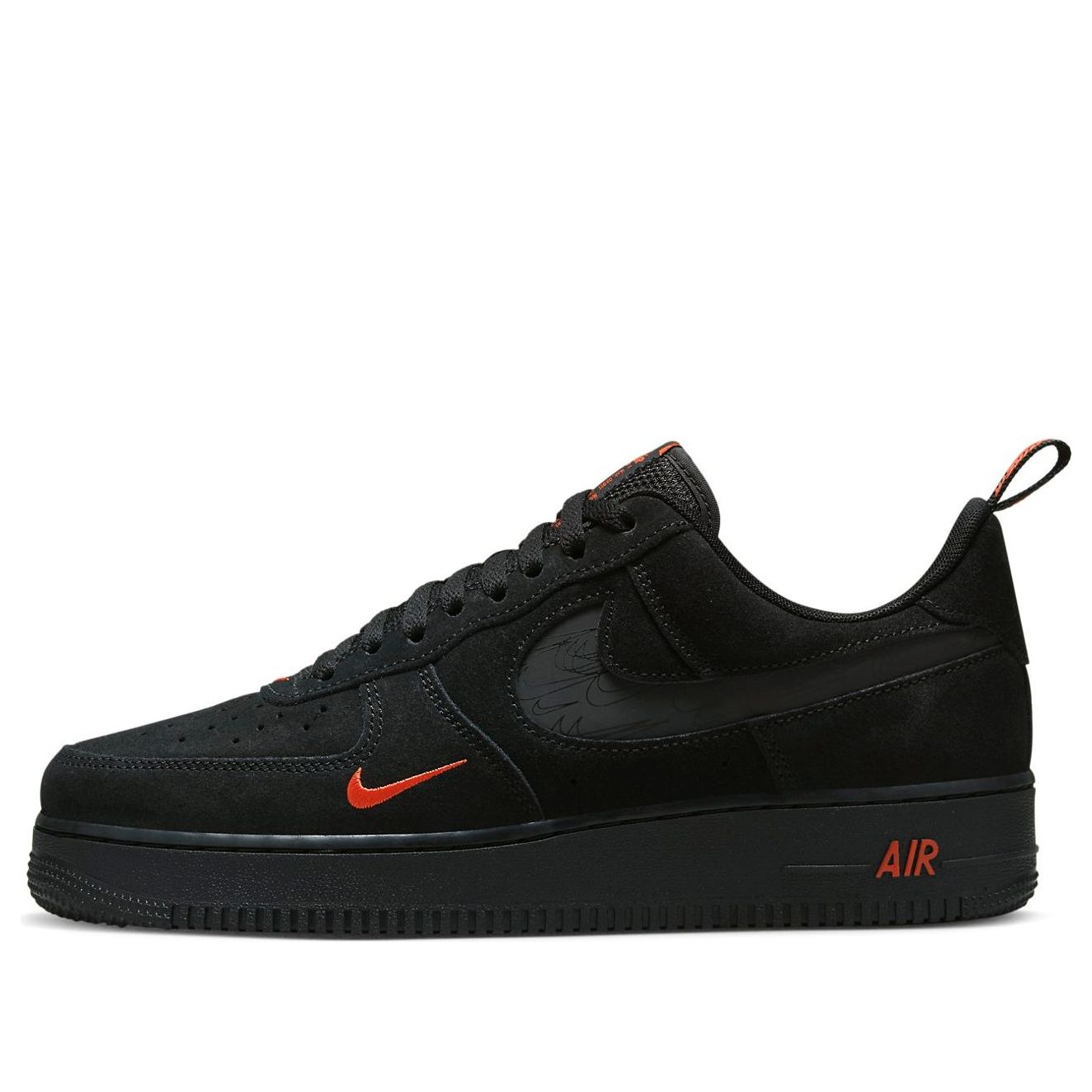 Nike Air Force 1 Low “07 LV8 “Multi-Swoosh Black Crimson”