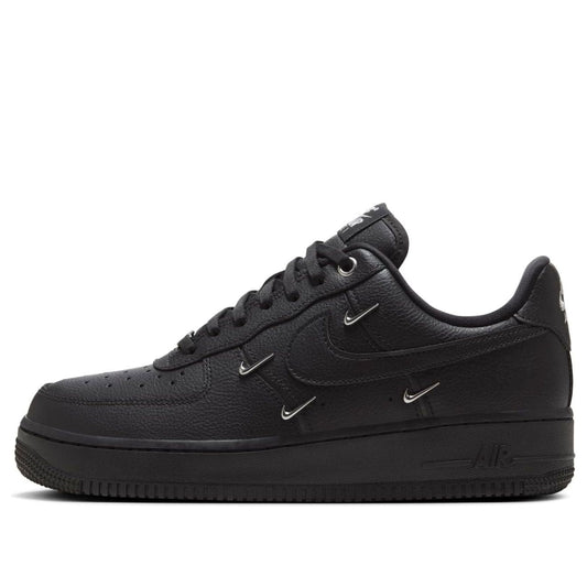 Nike Air Force 1 Low “Black Silver Mini Swoosh”