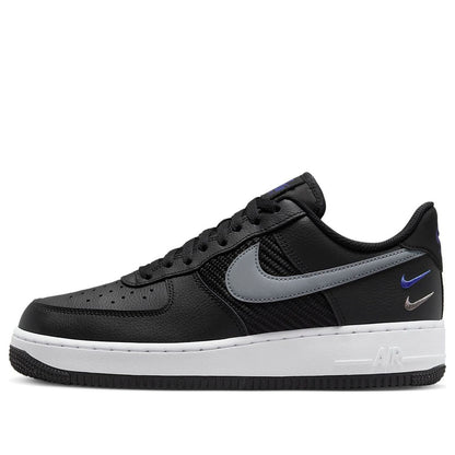 Nike Air Force 1 Low “07 “Double Swoosh Black Racer Blue”