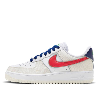 Nike Air Force 1 “07 LX “Just Do It – White University Red Snakeskin”