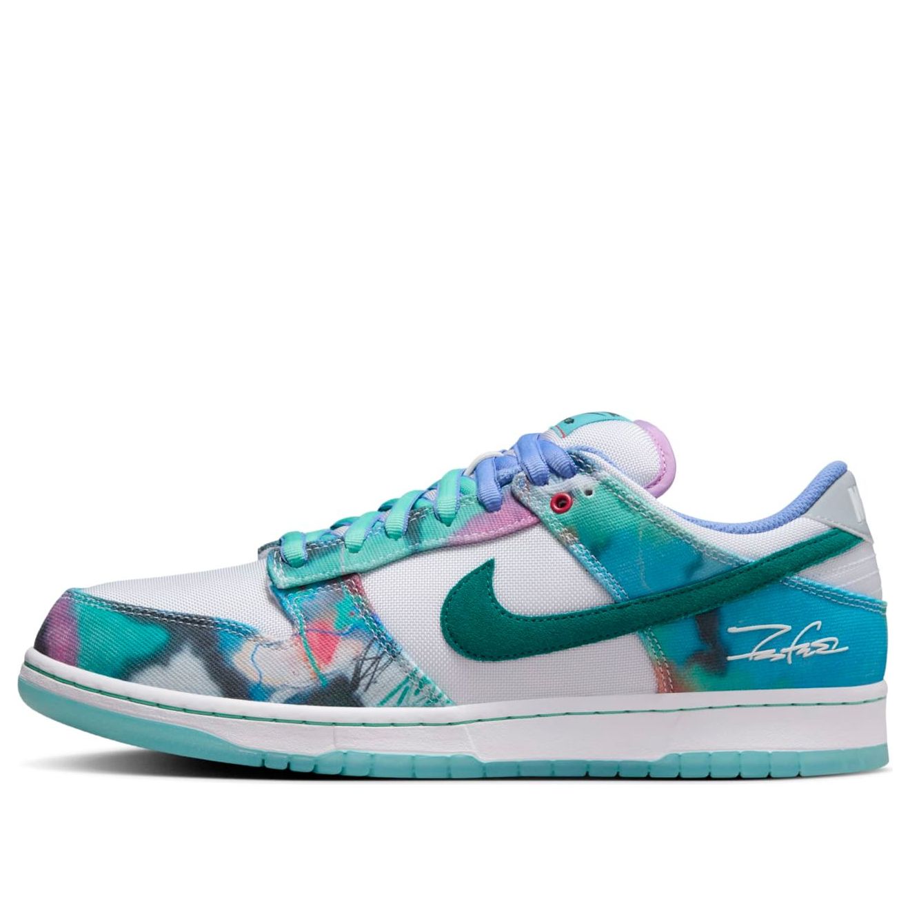 Nike x Futura Laboratories SB Dunk Low “Bleached Aqua”
