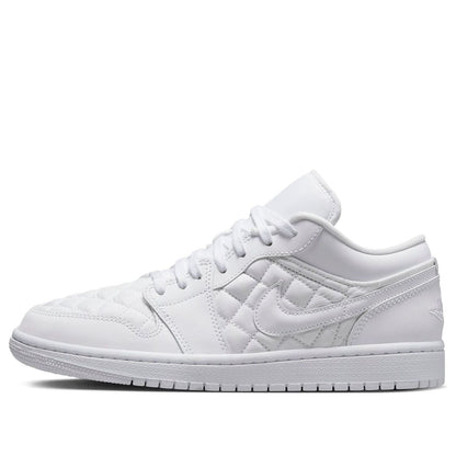 Air Jordan 1 Low “Triple White Quilted”
