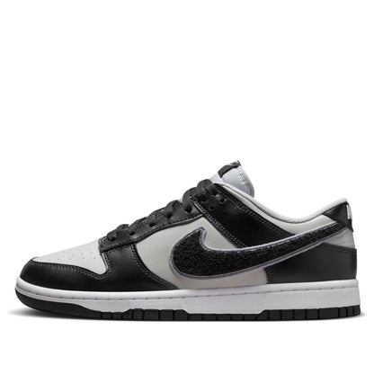 Nike Dunk Low “Chenille Swoosh – Black Grey Fog”